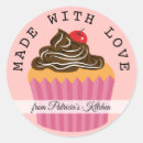 Search for cute bakery stickers Baked with love