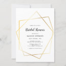Search for geometric bridal shower invitations Chic