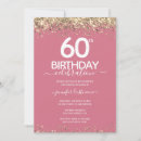 Search for glitter 60th birthday invitations Party