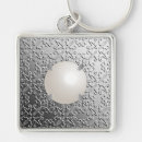 Search for faux square key rings Gemstone