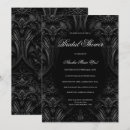 Search for damask bridal shower invitations Gothic