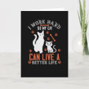 Search for i work hard postcards Funny
