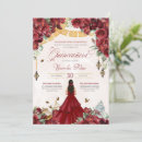 Search for maroon quinceanera invitations Red
