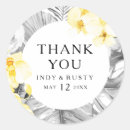 Search for grey and yellow wedding stickers For her