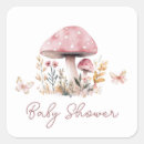 Search for pink mushroom stickers Baby shower