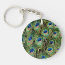 Search for peafowl round key rings Feathers
