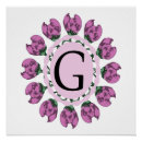 Search for alphabet floral posters Initial