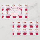 Search for cupcake pattern business cards Cute
