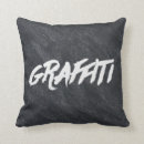 Search for graffiti cushions Black and white