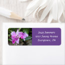 Search for purple orchid return address labels Summer