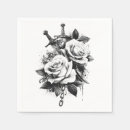 Search for engraved napkins Rose