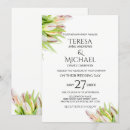 Search for pink and green wedding invitations Watercolor