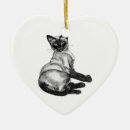 Search for siamese cat christmas tree decorations Vintage
