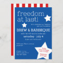 Search for bbq pool party invitations Red white blue