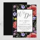 Search for black boho wedding invitations Watercolor flowers
