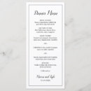 Search for simple wedding menus Modern