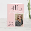 Search for 40 fabulous pink birthday cards 40th