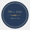 Search for navy and gold wedding stickers Nautical
