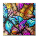 Search for stained glass tiles Butterfly