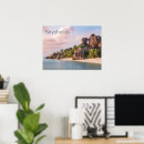 Search for seychelles travel posters Palm tree