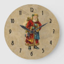 Search for vintage santa claus clocks Red