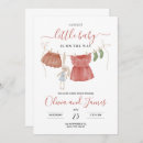 Search for clothesline baby girl shower invitations It's a girl