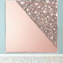 Search for rose gold canvas prints Glam