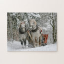 Search for horse and sleigh puzzles Snow