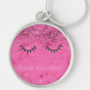 Search for glitzy key rings Girly