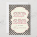 Search for sips and sweets invitations Pink