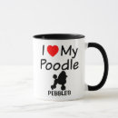 Search for i love poodles mugs Heart