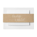 Search for kraft invitation belly bands Modern