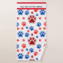 Search for dog paw print bath towels Animals