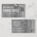 Search for plumbing business cards Minimalist