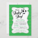 Search for soccer baby shower invitations Modern