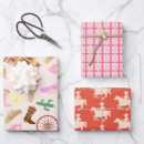 Search for wild west wrapping paper Cowgirl