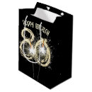 Search for 80th birthday gift bags Black