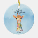 Search for giraffe christmas tree decorations Infant