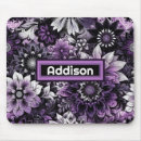 Search for purple bloom mousepads Black