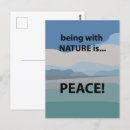 Search for peace postcards Typography