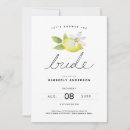 Search for lemon bridal shower invitations Minimal