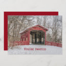 Search for pretty christmas invitations Red