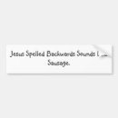 Search for backwards bumper stickers Spelled