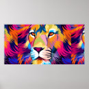 Search for abstract lion art Africa