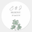 Search for shamrock wedding stickers Modern