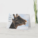 Search for funny giraffe birthday cards Over the hill