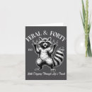 Search for funny raccoon birthday cards Forty