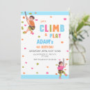 Search for rock climbing party invitations Girl