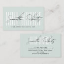 Search for nail technician business cards Modern