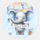Search for blue grey baby shower stickers Watercolor